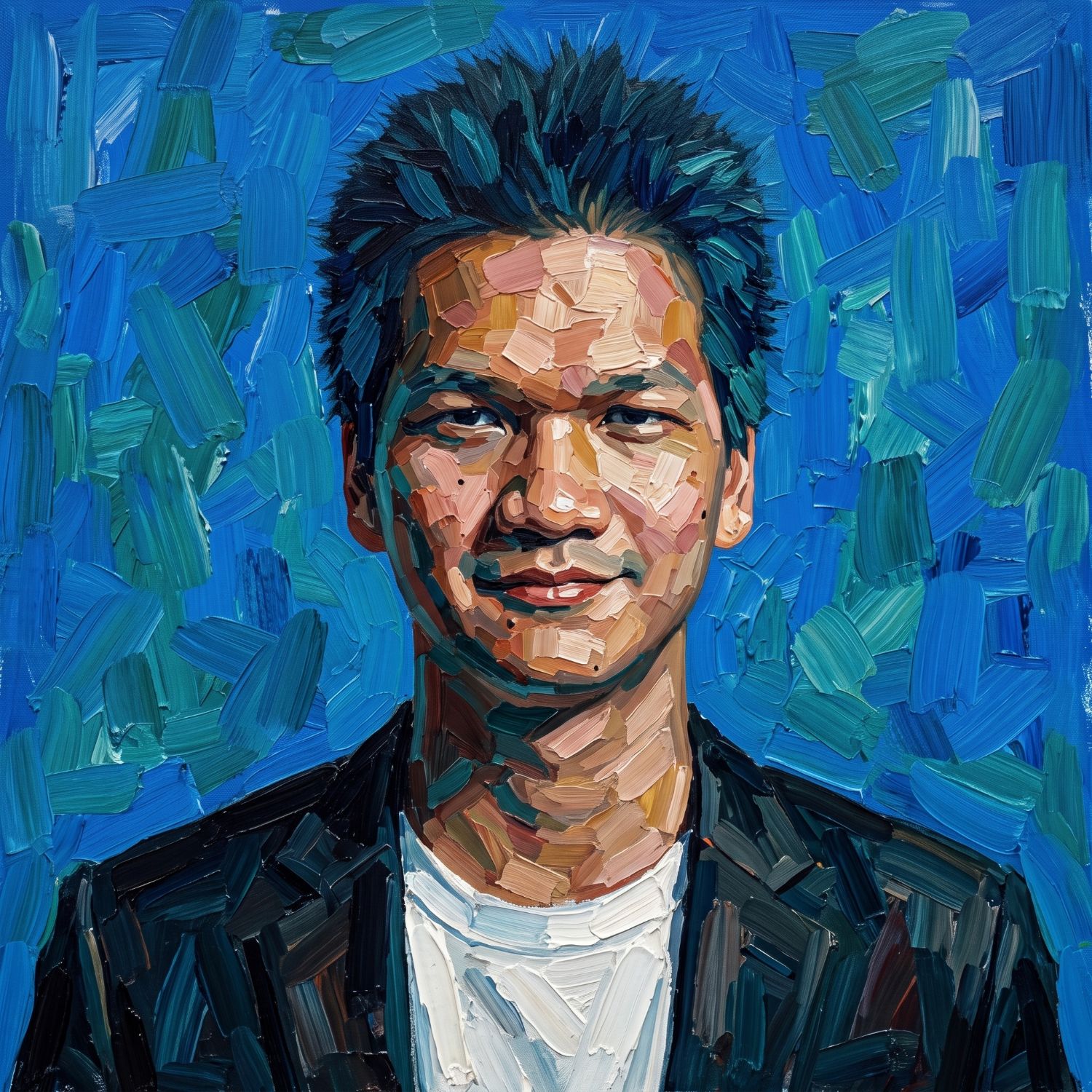 Painted portrait of Antt Hein